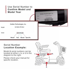Key For Golden Technologies Buzzaround, Companion, LiteRider Mobility Scooter