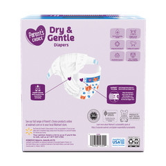 Parent’s Choice Dry & Gentle Diapers Size 8, 64 Count (Select for More Options)