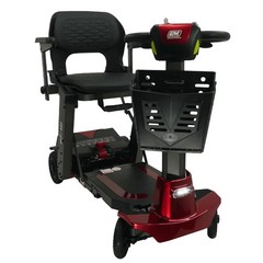 Enhance Mobility Transformer – 4 Wheel Power Folding Scooter Red model MJ101