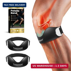 2 Pack Patellar Tendon Support Strap,Adjustable Non-Slip Active Knee Pain Relief