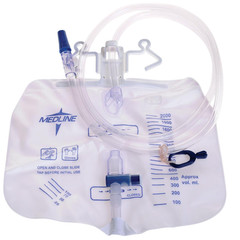 10 Pack Large 2000 ml Urinary Drainage Bag for Adults, Latex-Free & Sterile