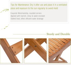 Elegant and Eco-Friendly Bamboo Shower Stool – Fully Assembled, 150 lbs Capacity