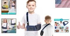 Kids‘ Adjustable Shoulder Immobilizer – Comfortable Arm Support Sling, XX-Small