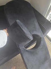 HOMBYS BBL Bed After Surgery Black Bed Wedge, Removable Velvet Cover, Foam