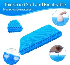 Soft Gel Cushion for Car Seats, Office Chairs, and Wheelchairs – 18.9×17.7in