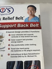 DR-HO’s 2-In-1 Back Relief Belt Size A 25-41″ Stretch Support Degenerative Disc