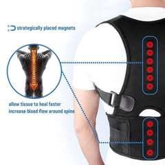 Magnetic Posture Corrector Back Shoulder Support Brace Belt for Men Women
