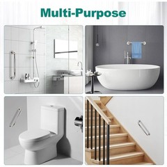 Stainless Steel Shower Grab Bar Anti-Slip Bathroom Handle Safety Support New