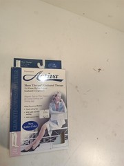 Activa Sheer Therapy Graduated Therapy 15-20 MMHG Lite Support Beige Thigh High