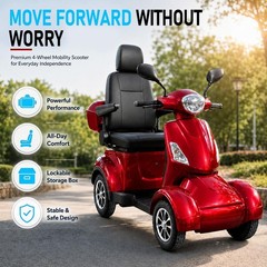 Mobility Scooters for Seniors, 500W Heavy Duty 4 Wheel Mobility Scooters