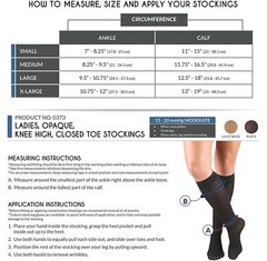 Truform 0373 Women’s Compression Stockings Knee High opaque 15-20 mmHg 1x Pair