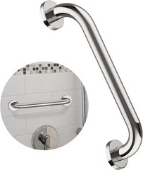 Versatile 12 Inch Grab Bar for Bathroom & Kitchen, Self-Adhesive Hook Included