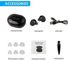 Hearing Aid Invisible Digital In-Ear Enhancer Sound Voice Amplifier Rechargeable