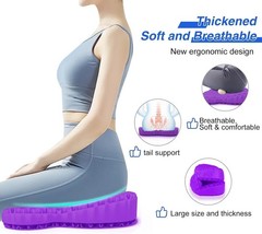 Multi-Use 19.7in Gel Seat Cushion for Back Pain Relief – Office, Car, Wheelchair