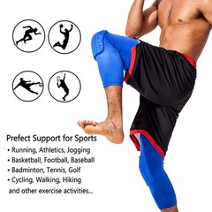 Basketball Knee Pads Protector Compression Sleeve Honeycomb Foam Brace Fitness