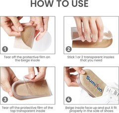 Soft Gel Heel Lift Inserts – Customizable 3-Layer Design for Superior Relief