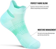 Multicolor Ankle Compression Socks for Women – 6 Pairs, Ultra Comfort & Support