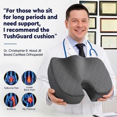 Machine Washable Memory Foam Sitting Pillow for Office & Car – Relief Cushion
