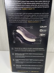 Superfeet Black Premium Insole Men’s 13-1/2 – 15 DMP MORENO 3 Layer Memory Foam