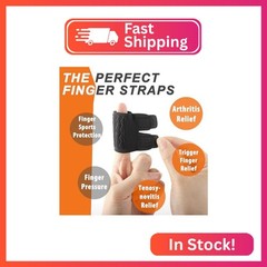 KiiMos 2PCS Finger Splints (No Metal Support) – Adjustable Neoprene Finger Strap