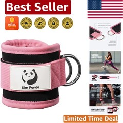 Comfortable Neoprene Ankle Strap for Kickbacks and Leg Extensions – Pink