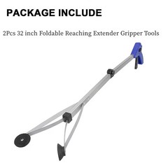 2Packs Garbage Picking Tool 81cm/32Inch Long Hand Picker Aluminum AlloyTrash