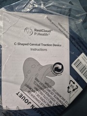 RESTCLOUD/C-shaped Cervical Traction Device/DARK BLUE/NEW