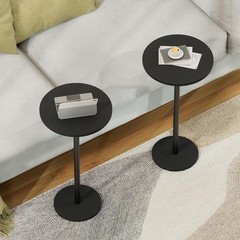 Novimango Small Round Side Table Drink Tables For Narrow Spaces Pedestal End
