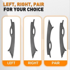 ECOTRIC A Pillar Grab Handle Driver Side Compatible with Driver, Gray