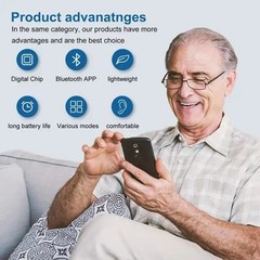 Bluetooth Connectivity, Comes with a Portable Charging Case, Hearing Aids
