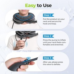 AUVON Inflatable Neck Stretcher for Cervical Traction, Cervical Stretcher with 3