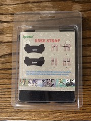 IPOW 2 Pack Knee Pain Relief & Patella Stabilizer Strap One Size, Black