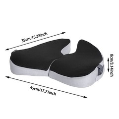 Travel Seat Cushion 17.72×15.35×3.15in Soft Seat Cushion Portable Seat Cushion