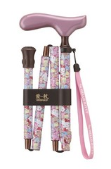 Hello Kitty Folding Cane Walking Stick Pink Adjustable HK-21 Japan New