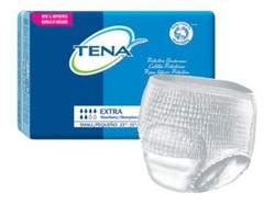 TENA Extra Adult Absorbent Underwear Small 25“-35“ Heavy Absorb -64/Case