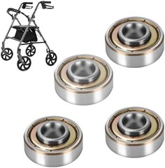 4 pcs Walker Wheel Bearing, Wheelchair Bearings, Universal Wheel Bearings for Wh