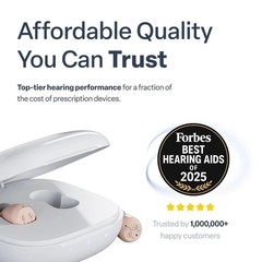 Audien Atom ONE Rechargeable OTC Hearing Aid ITE Discreet Certified Refurbished