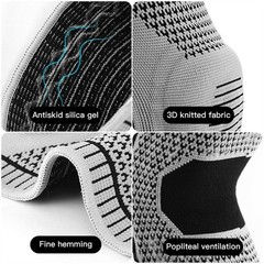 Knee Sleeve Compression Brace Support For Sport Joint Pain Arthritis Relief NEW