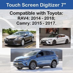 Touch Screen Glass Digitizer 7″ Compatible Replacement for Camry 2015-201
