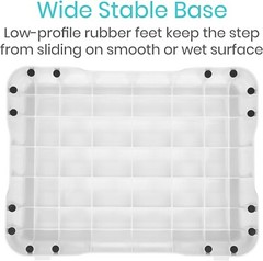 Stackable Bath Step – Slip Resistant – 4.5″ Height – Indoor/Outdoor Safety Stool