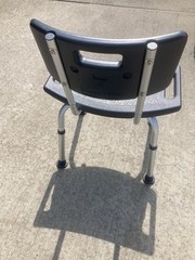 Medline Bath Chair, Bench, Seat, Stool for Disabled, Seniors & Elderly Black