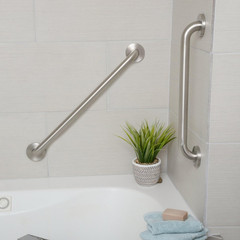 Bathroom Handicap Safety Grab Bar, 24-Inch Length, 1.25 Inch Diameter, Shower, 5