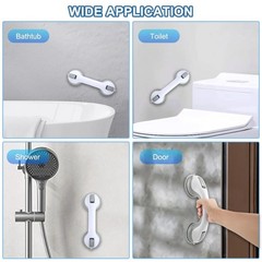 1Pack Shower Grab Bar 12″ Shower Suction Bar Handle Bathroom Safety Grip Handle
