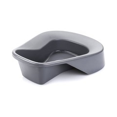 McKesson Pontoon Bedpan 15 L Inch Plastic Graphite 1 Each 56-80217A