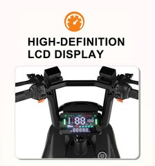 4-Wheel Electric Mobility Scooter for Adults Cargo Platform 500/1000W 15.5 MPH