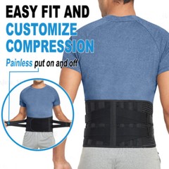 Back Braces for Lower Back Pain Relief with 6 Stays Breathable Back Support Belt