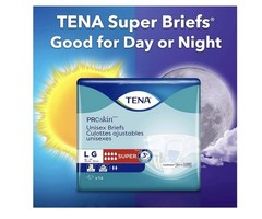56 Count Tena Pro Skin Super Large Incontinence Underwear Unisex Briefs W/Tabs