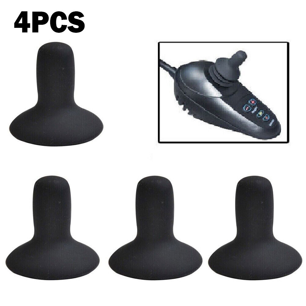 4pcs Rubber Joystick Knob Button For Hoveround Shoprider Electric Wheelchair Jet