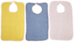 Adult Bibs For Eating Washable Reusable Clothing Protector Adjustable Closure