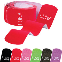 Luna Body Kinesiology Pro Tape Strips (20 Pre-cut Roll, 10″ x 2″, Rockin‘ Red)